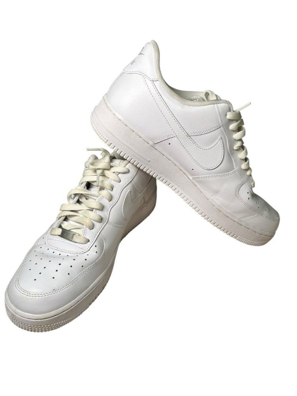 Nike Air Men's Air Force 1 AF 1 White Low Top Sz 11.5 Sneakers Shoes Basketball